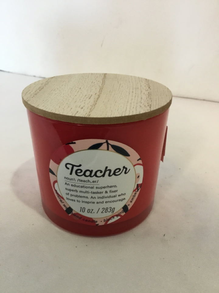 Kirkland's Red Teacher Candle