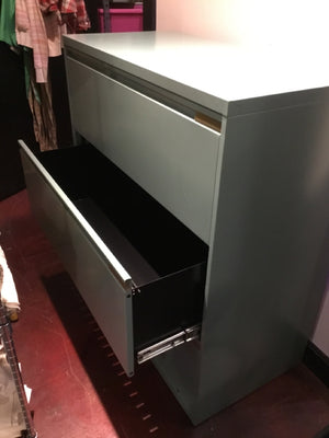 Metal 3 Drawers Aqua File Cabinet