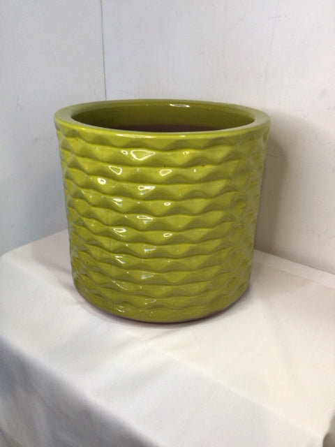 Green Ceramic Planter