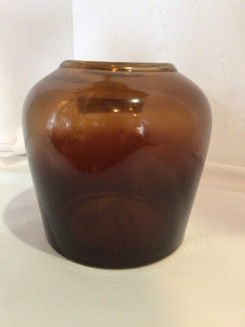 Brown Glass Vase