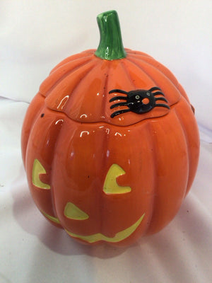 HALLMARK Halloween Orange Ceramic Jack o'Lantern Holiday Item