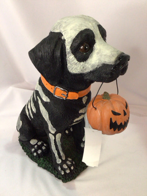 Halloween Black/White Dog Holiday Item