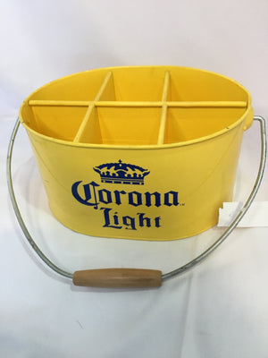 Yellow/Blue Metal Utensil Caddy