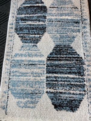 Aramis Throw Blue/White Rug
