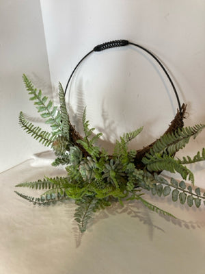 Wreath Plants Faux Green Wall Decoration Art