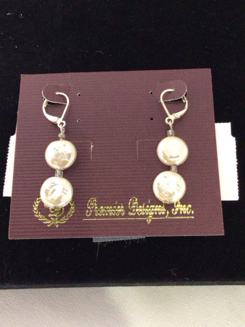 White Pearls Earrings