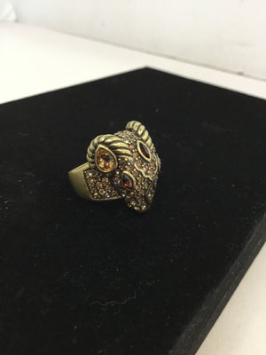 Orange Rhinestone Ring