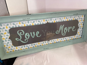 Farmhouse Aqua Words Framed Art