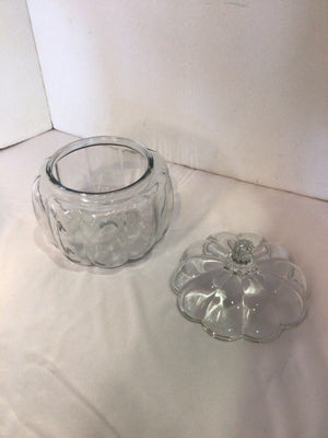 Fall Clear Glass Bowl Pumpkin Holiday Item