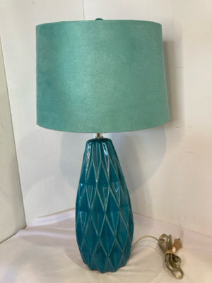 Aqua Ceramic Honey Comb Lamp