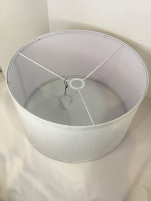 White Barrel Lamp Shade