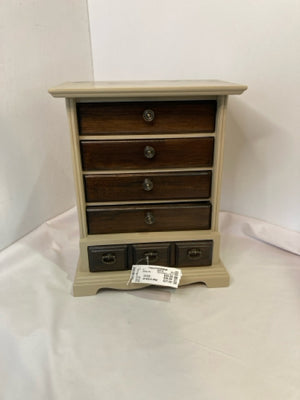 Old Fashions Tan 5 Drawer Jewelry Box