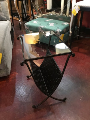 Glass/Metal Black Table