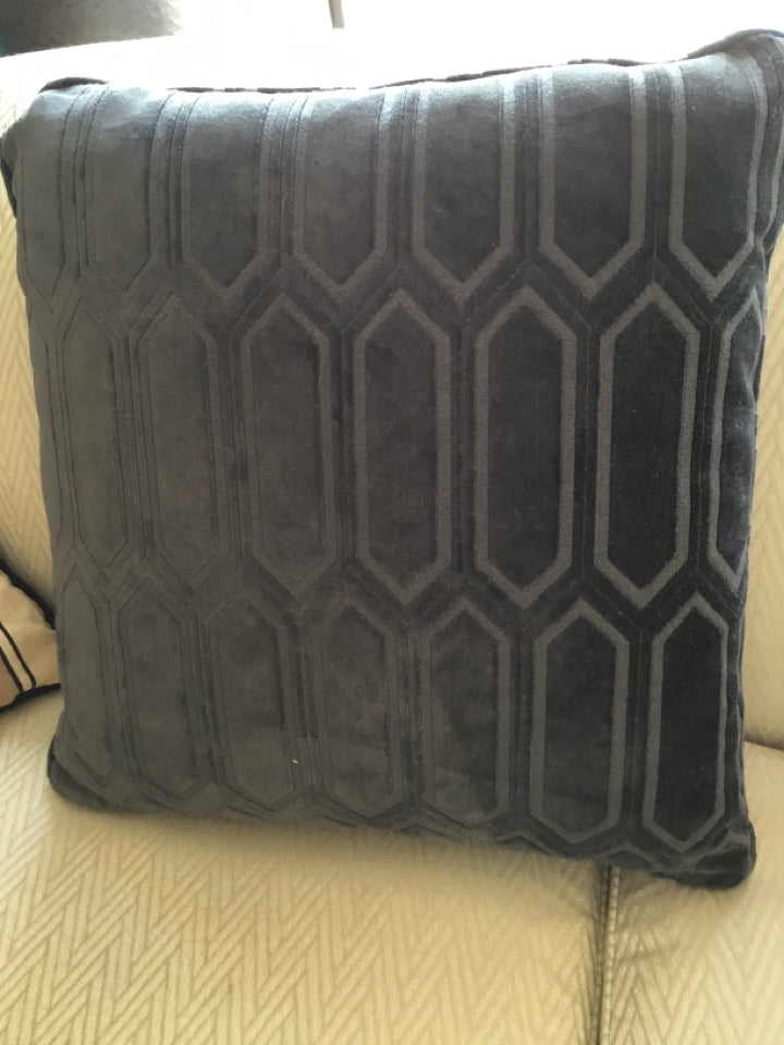 Gray Velvet Pillow
