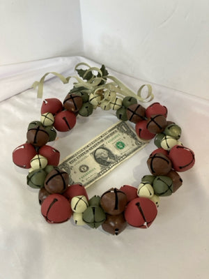 Wreath Red/Green Jingle Bells Holiday Item