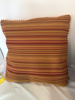 PIER 1 Down Red/Orange Polyester Pillow