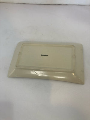 World Market White/Blue Porcelain Plate
