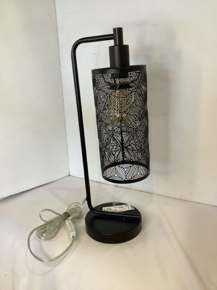 Black Metal Cut Out Lamp