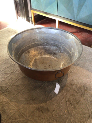 Vintage Gray Copper Bucket
