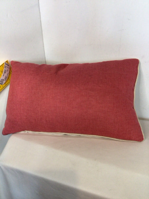 White/Red Pillow