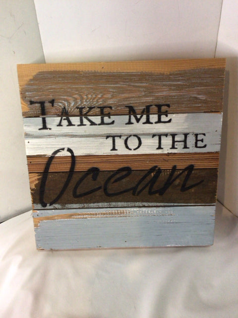 Rustic Brown Wood Words Sign