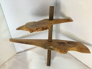 Raw Edge Brown Wood Shelf