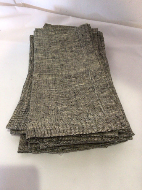 Gray Linen Set of 8 Napkins