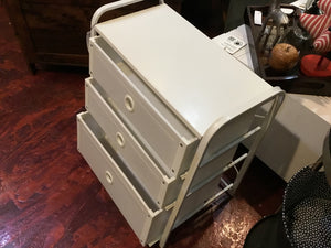 IKEA Metal 3 drawer White Chest/Dresser