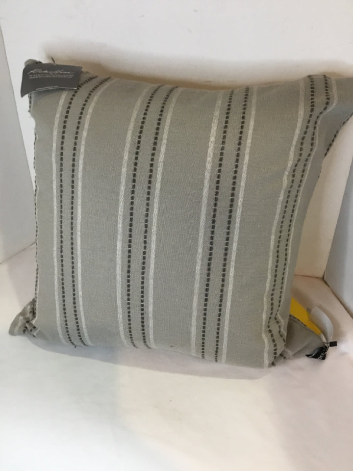 Rodeo Home Gray Polyester Down Filled Pillow