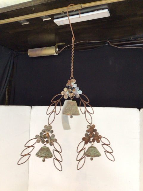 World Market Rust/Green Bells Wind Chime