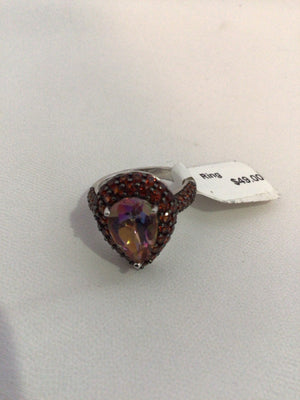 Red Rhinestone Ring