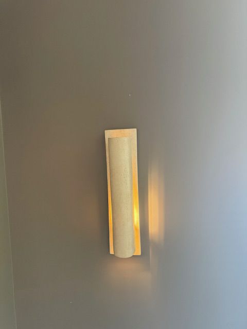 Modern Cream Stone AS IS Lighting 2434U4SA