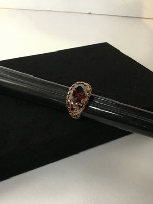 Purple Rhinestone Ring