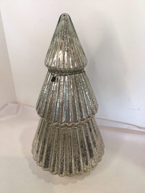 Silver Mercury Glass Tree Holiday Item