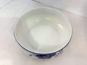 Blue/White Ceramic W/Stand Bowl