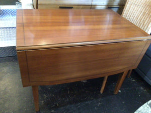 Dining Wood 2 Leaves Drop-Leaf Brown Table