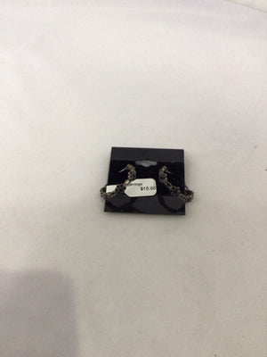Black Hoops Earrings
