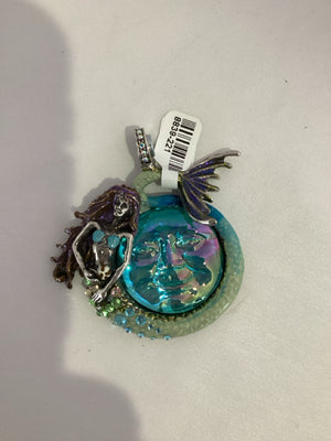 Kirk's Folly Blue Mermaid Rhinestone Pendant
