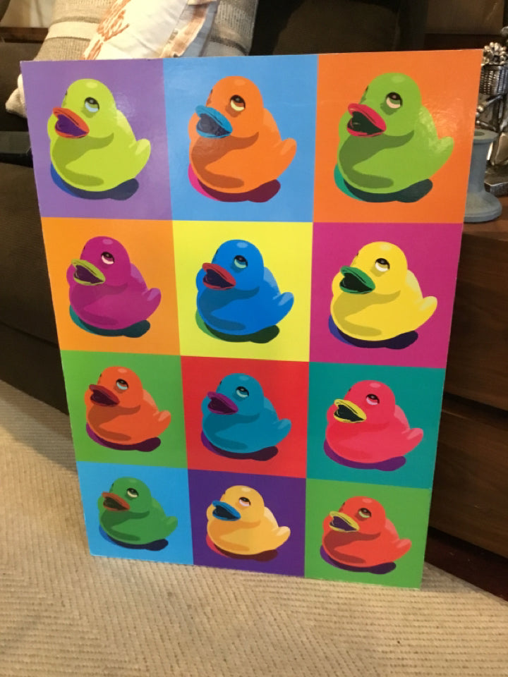 Modern Duck Multi-Color Wall Decoration Art