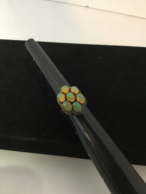 Green Rhinestone Ring