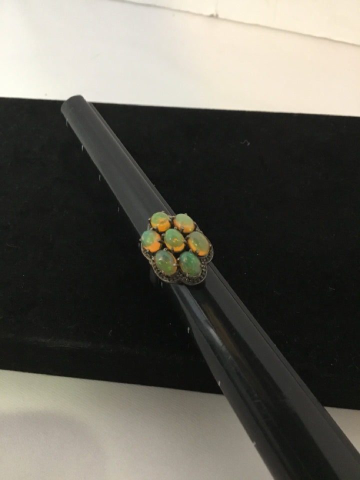 Green Rhinestone Ring