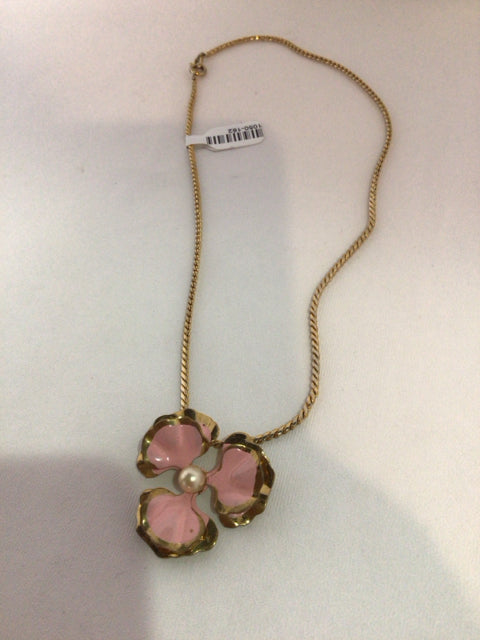 Pink Floral Necklace