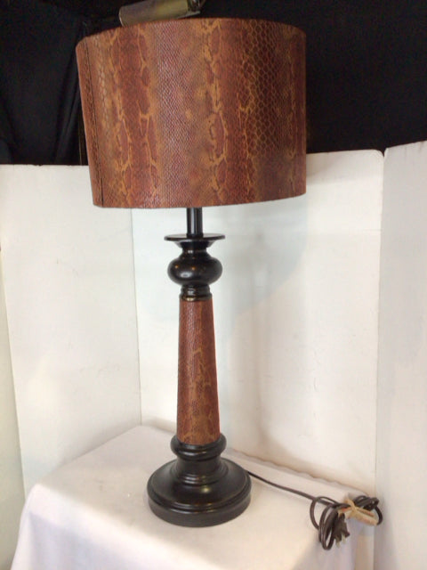 Red Snake Skin Lamp