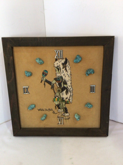 Native American Tan Man Clock