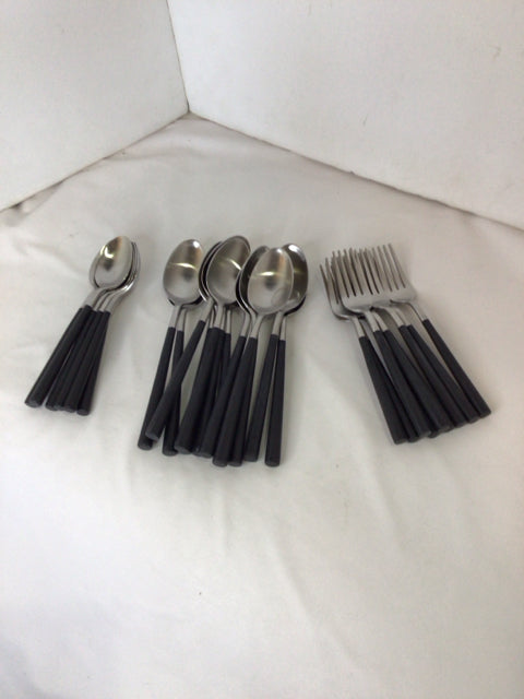 Gray Stainless Steel Silverware
