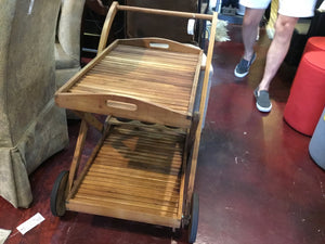 Indoor/outdoor Teak Brown Cart