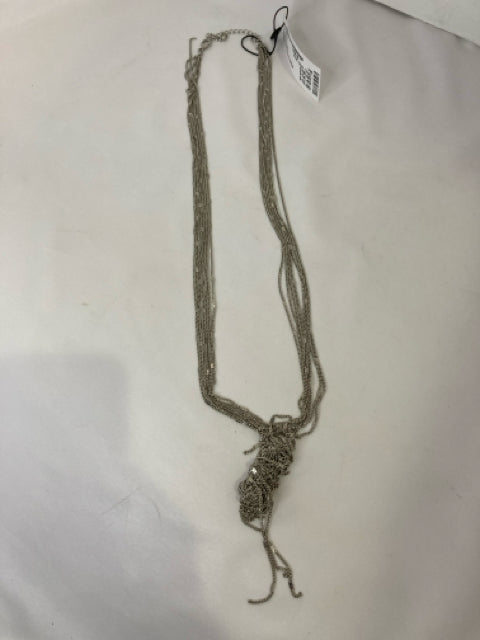 Metal Silver Chain Necklace
