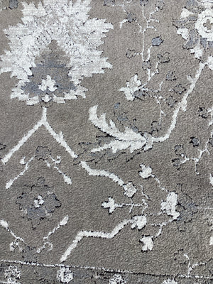 At home Polypropelyne Gray/White Rug