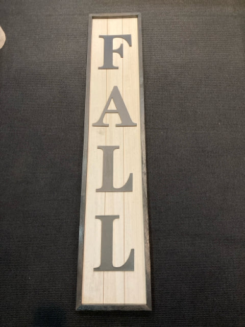 Cream/Black Wood Fall Sign