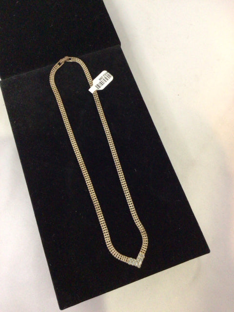 Gold Chevron Necklace